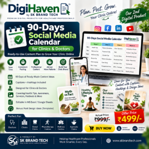 90-Day Clinic Social Media Calendar – Ready-to-Use Content Planner for Doctors & Clinics